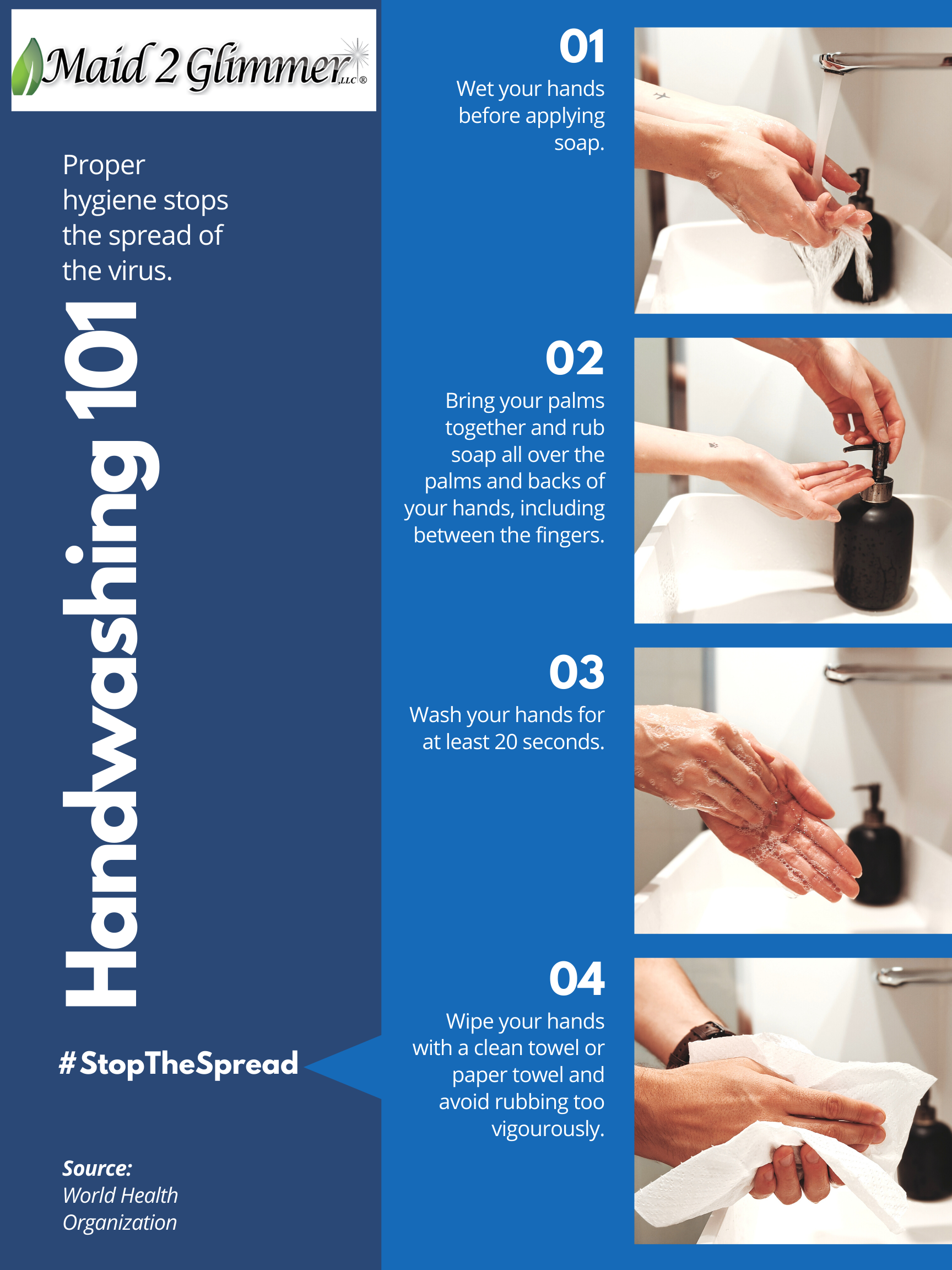 A good handwashing sheet that can be posted Maid2Glimmer